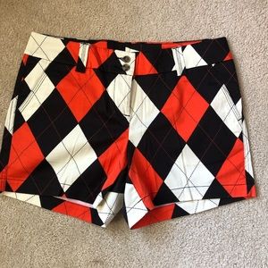 Cute Loudmouth Golf Orange Black Creme Shorts!